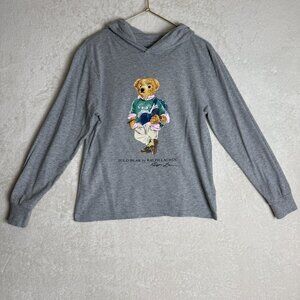 Ralph Lauren Childrenswear size M (10-12) Polo Bear Cotton Jersey Hooded Tee
